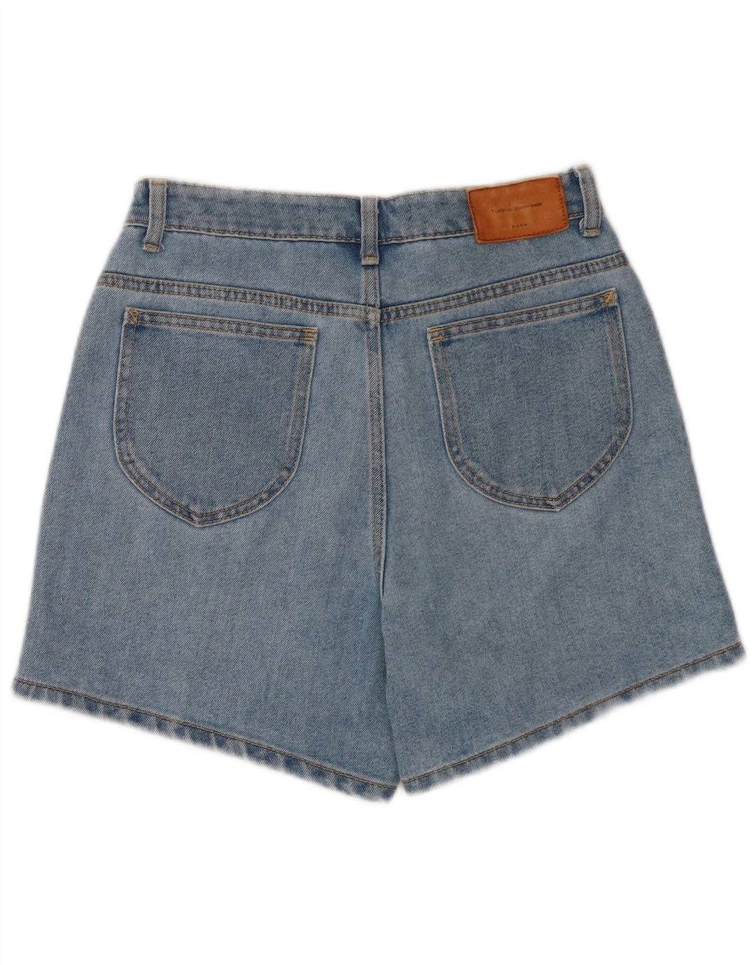 Zara Womens Trafaluc Denim Shorts EU 38 Small W28 Blue