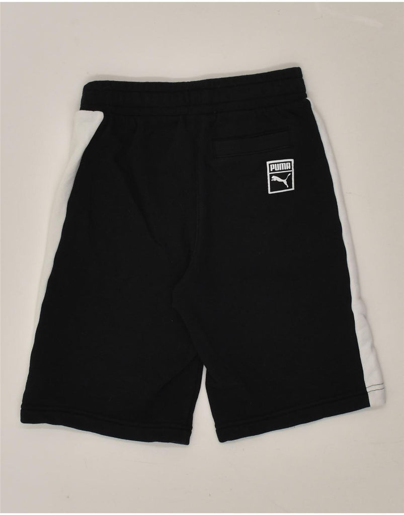 PUMA Boys Sport Shorts 9-10 Years Black Cotton | Vintage Puma | Thrift | Second-Hand Puma | Used Clothing | Messina Hembry 