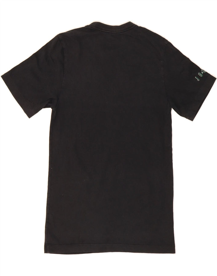 JORDAN Mens Graphic T-Shirt Top XS Black Cotton Vintage Jordan and Second-Hand Jordan from Messina Hembry 