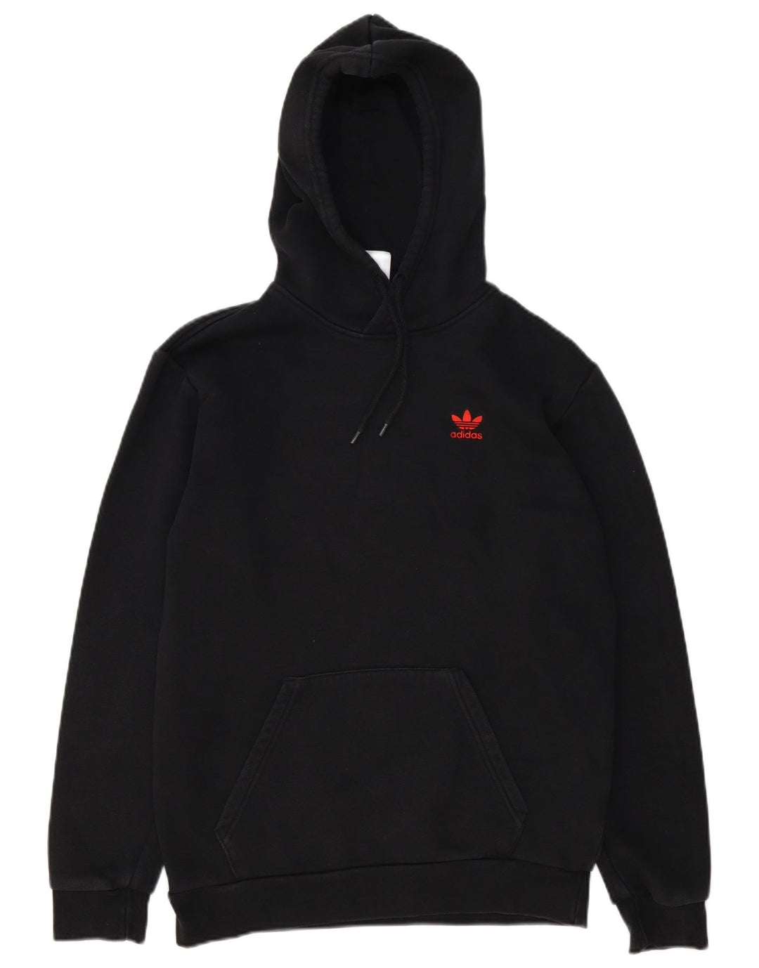 Adidas Mens Hoodie Jumper Small Black Cotton