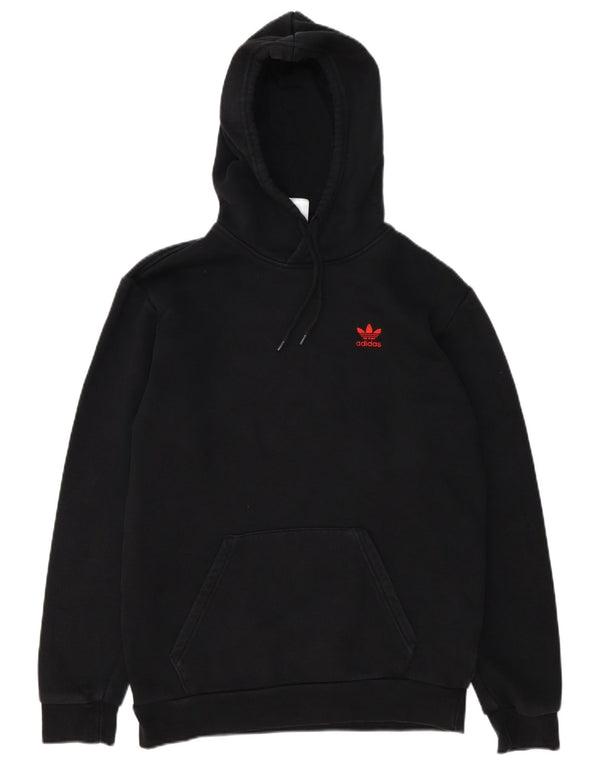 Adidas Mens Hoodie Jumper Small Black Cotton