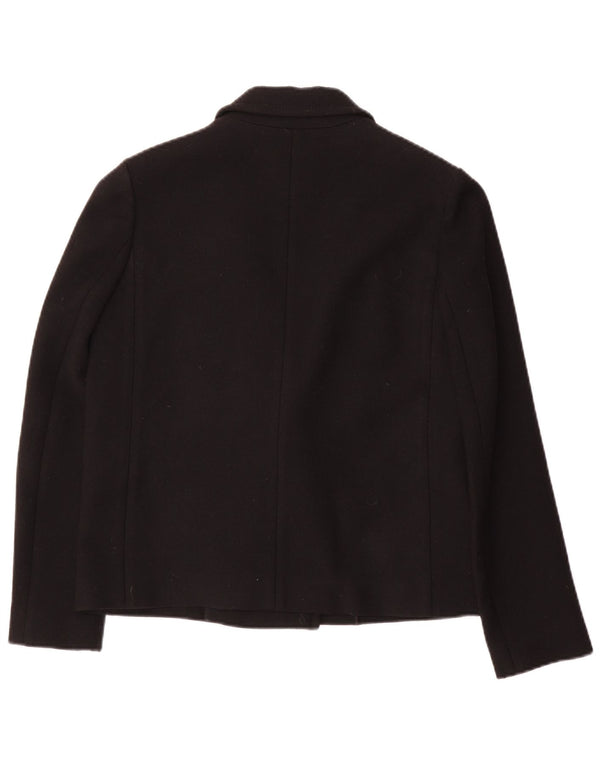 Iceberg Womens Loose Fit Double Breasted Blazer Jacket IT 40 Small Black
