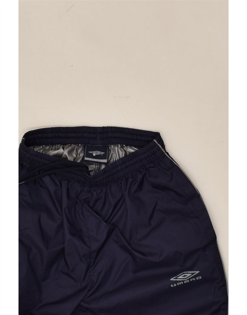 UMBRO Boys Tracksuit Trousers 8-9 Years Small Navy Blue | Vintage Umbro | Thrift | Second-Hand Umbro | Used Clothing | Messina Hembry 