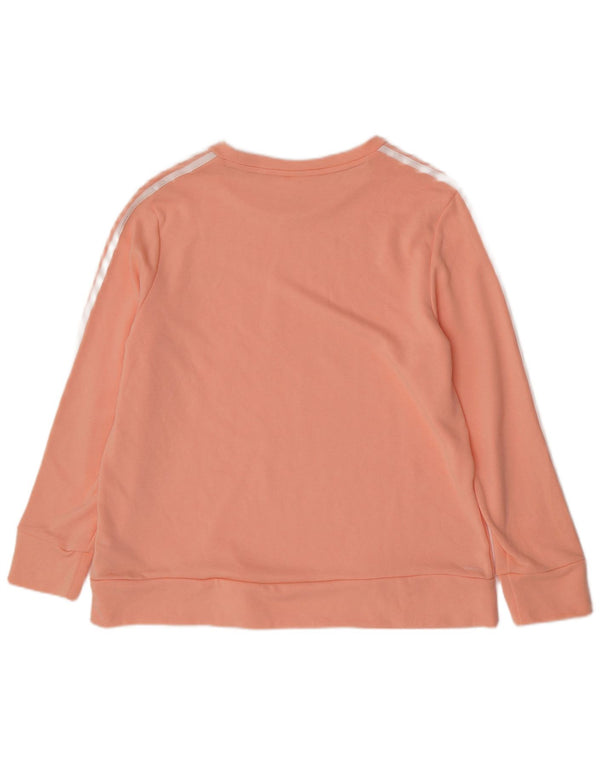 Adidas Womens Regular Fit Sweatshirt Jumper UK 20/22 XL Pink Polyester