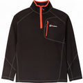 Berghaus Mens Zip Neck Fleece Jumper XL Black Polyester