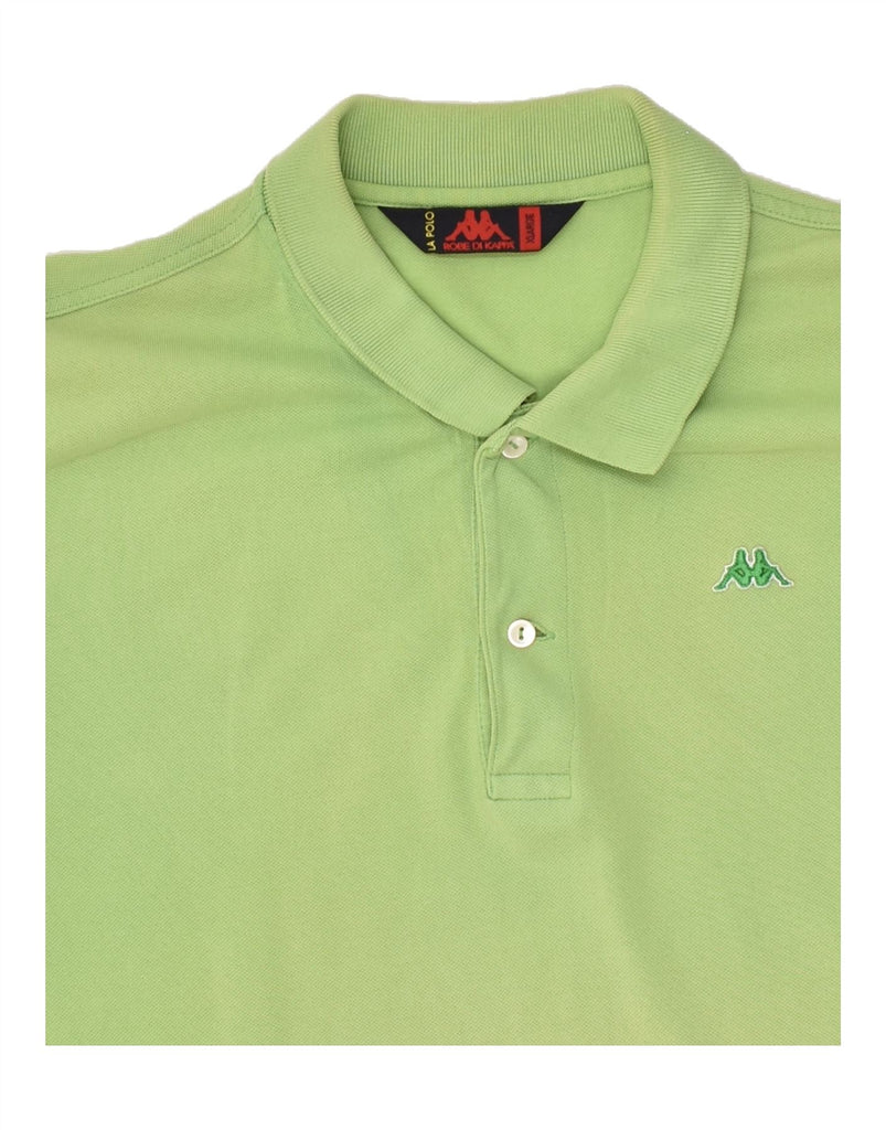 KAPPA Mens Polo Shirt XL Green Cotton | Vintage Kappa | Thrift | Second-Hand Kappa | Used Clothing | Messina Hembry 