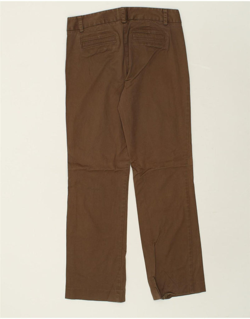 J. CREW Womens Straight Chino Trousers US 6 Medium W32 L31  Brown Cotton | Vintage J. Crew | Thrift | Second-Hand J. Crew | Used Clothing | Messina Hembry 