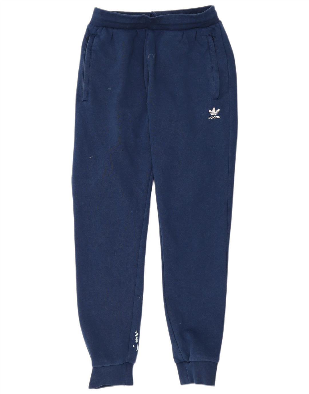 Adidas Mens Tracksuit Trousers Joggers Medium Navy Blue Cotton