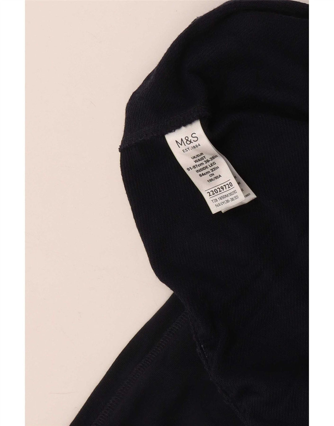 Marks & Spencer Mens Tracksuit Trousers Large  Navy Blue Cotton