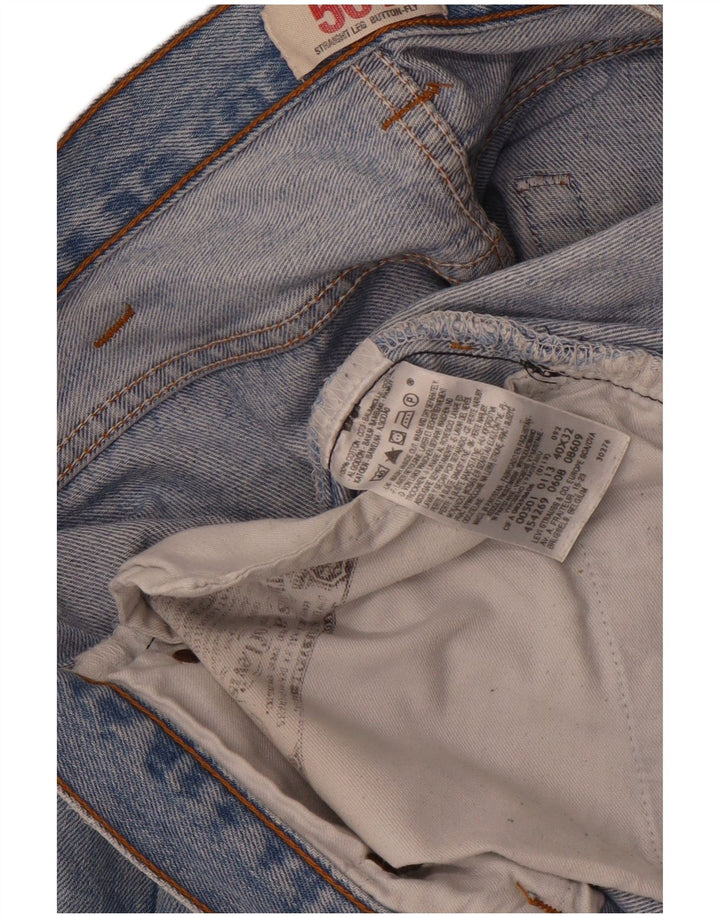Levi's Mens 501 Straight Jeans W40 L26 Blue Cotton