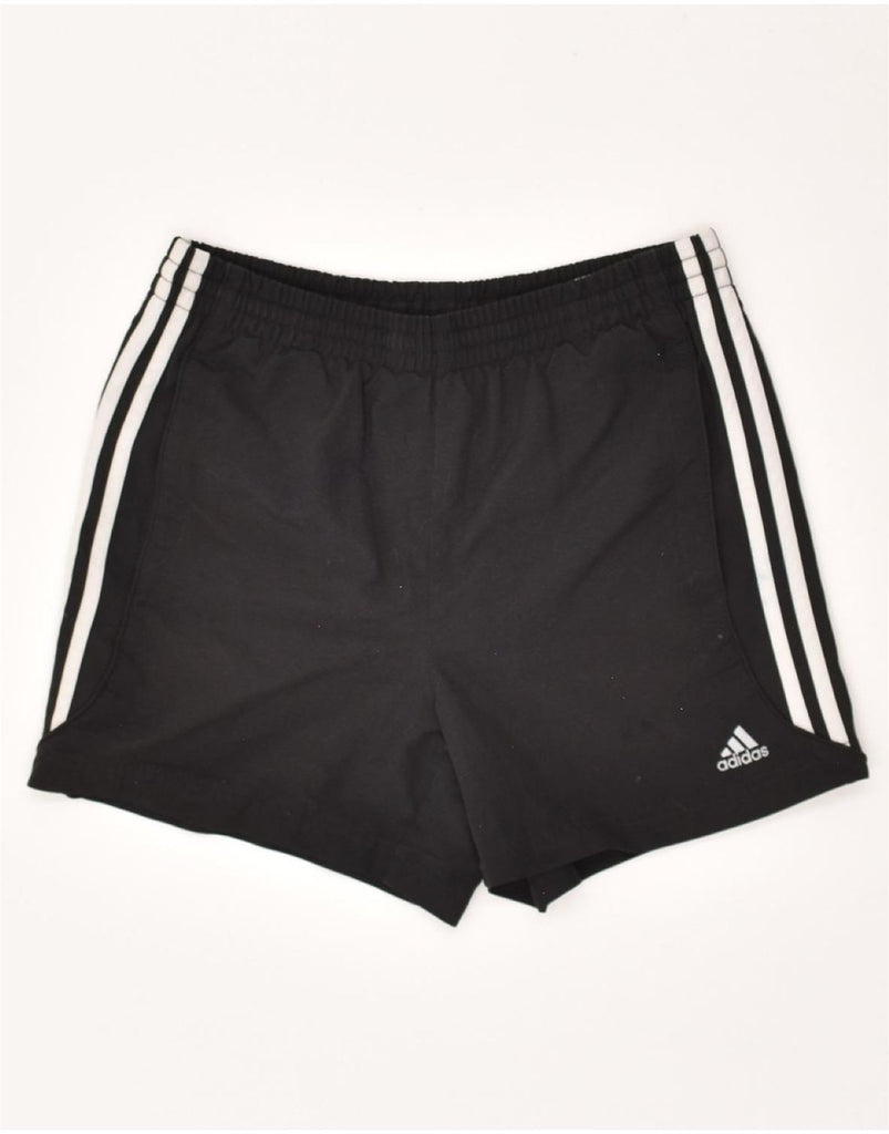 ADIDAS Boys Sport Shorts 13-14 Years Black | Vintage Adidas | Thrift | Second-Hand Adidas | Used Clothing | Messina Hembry 