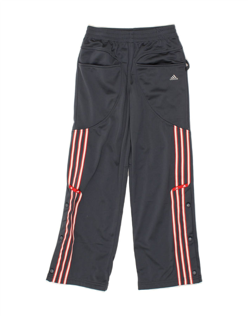 ADIDAS Boys Tracksuit Trousers 9-10 Years Grey Polyester | Vintage Adidas | Thrift | Second-Hand Adidas | Used Clothing | Messina Hembry 