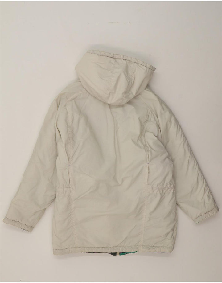 MASH Womens Hooded Windbreaker Jacket UK 18 XL White Cotton Vintage Mash and Second-Hand Mash from Messina Hembry 