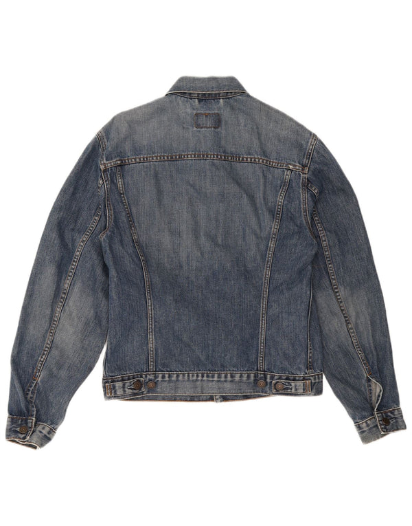 Levi's Womens Denim Jacket UK 14 Large Blue Cotton