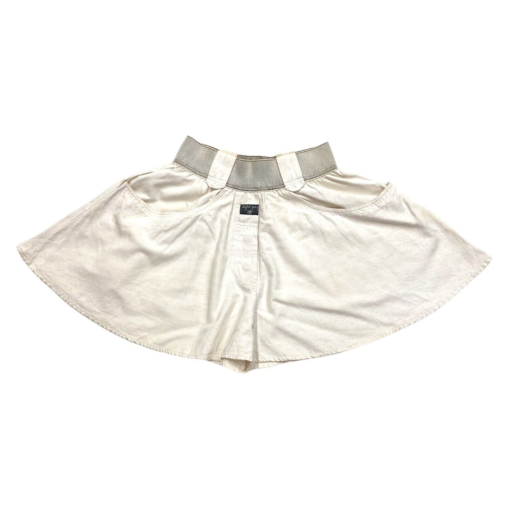 Belfe & Belfe Women's A Line Shorts | Vintage Luxury High End White Grey VTG | Vintage Messina Hembry | Thrift | Second-Hand Messina Hembry | Used Clothing | Messina Hembry 