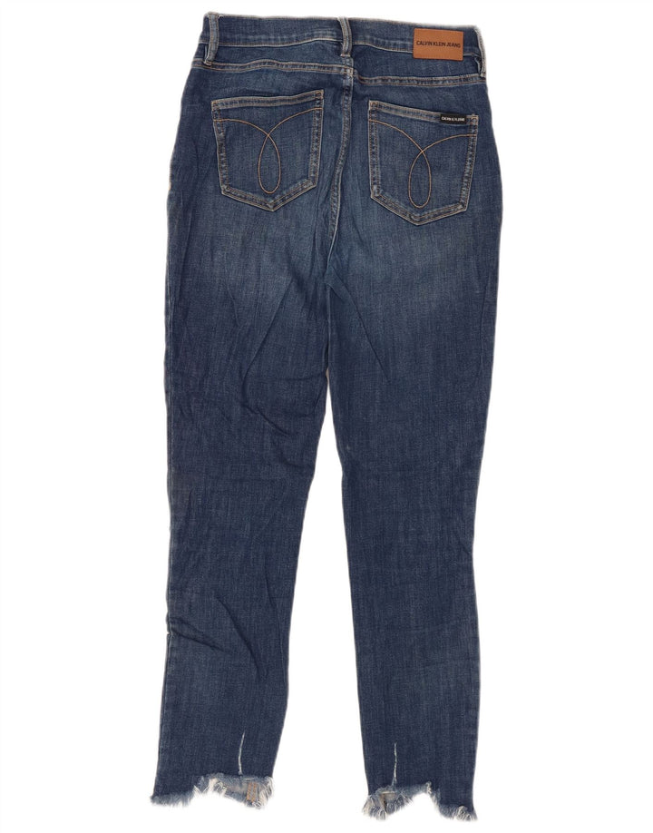 CALVIN KLEIN Womens Skinny Jeans US 4 XS W27 L26 Blue Cotton