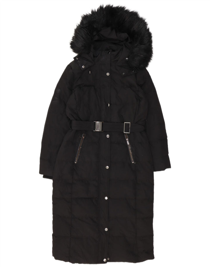 Phase Eight Womens Hooded Oversized Padded Coat UK 12 Medium Black