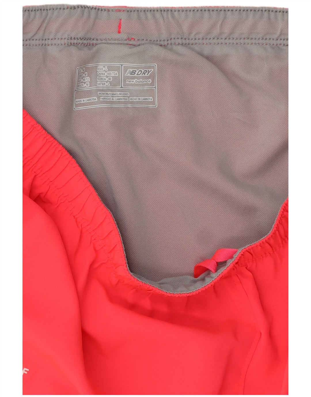 New Balance Womens Sport Shorts UK 14 Large  Pink Polyester