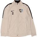 Nike Mens Dri Fit Graphic Tracksuit Top Jacket Large White Colourblock