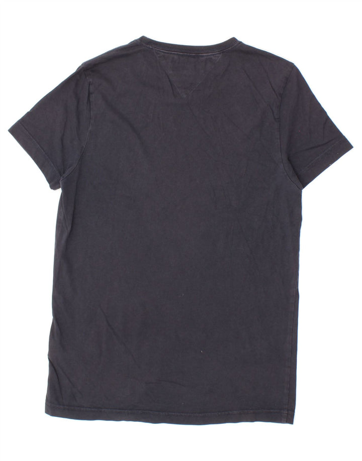 TOMMY HILFIGER Mens T-Shirt Top Small Navy Blue Cotton Vintage Tommy Hilfiger and Second-Hand Tommy Hilfiger from Messina Hembry 