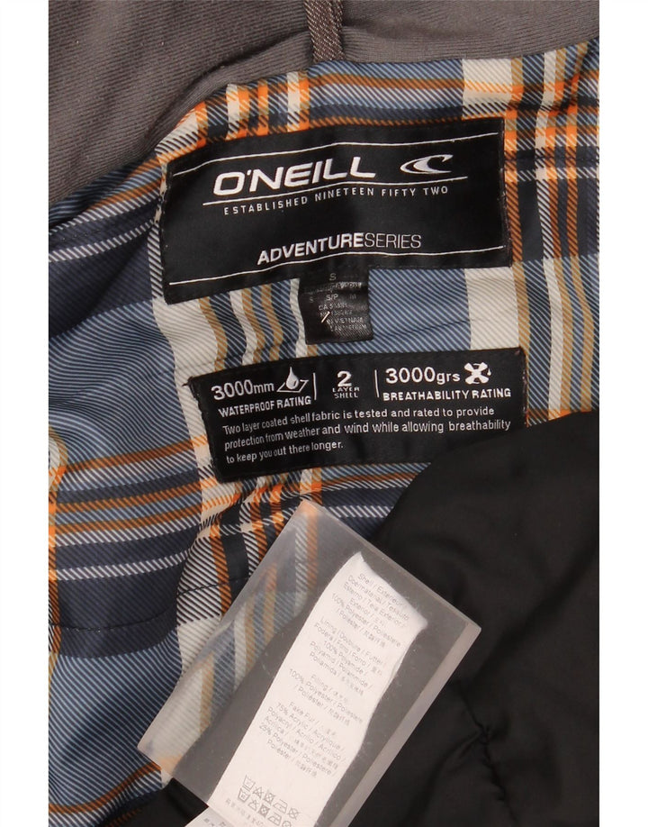 O'Neill Mens Hooded Windbreaker Jacket UK 36 Small Grey Polyester