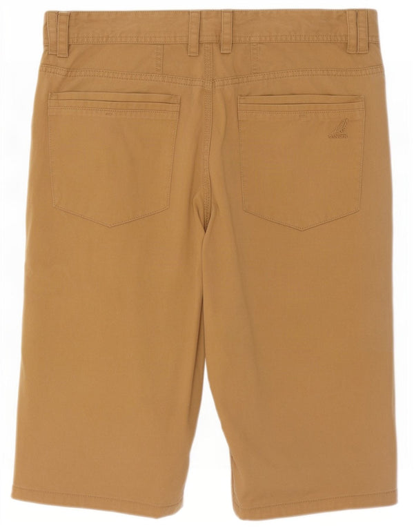 Kangol Mens Bermuda Shorts Large W36 Beige Cotton