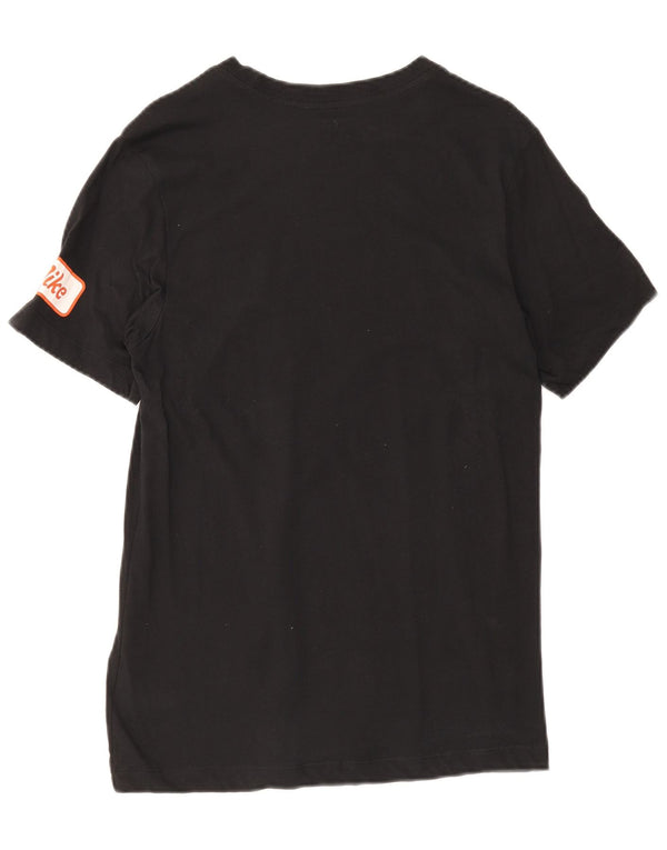 Nike Mens Dri Fit Graphic T-Shirt Top Small Black Cotton