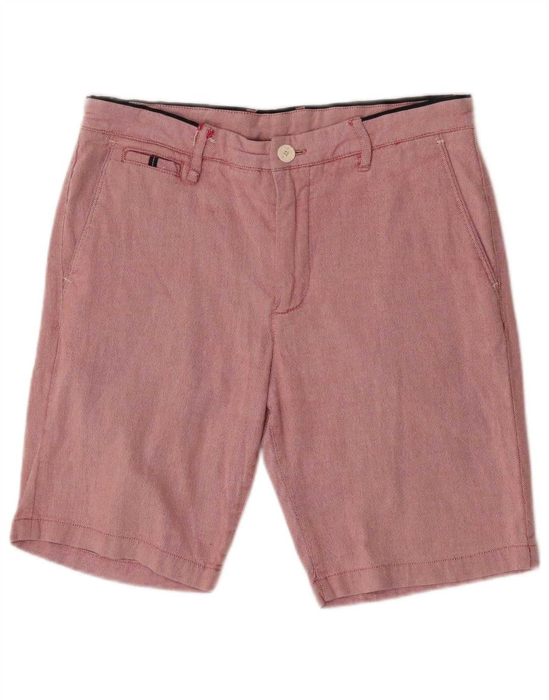 Zara Mens Chino Shorts IT 42 Large W32  Pink Cotton