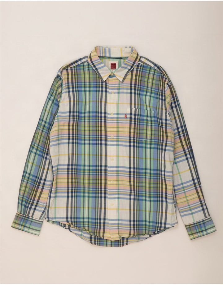 Levi's Mens Stanford Shirt Large Multicoloured Check Cotton