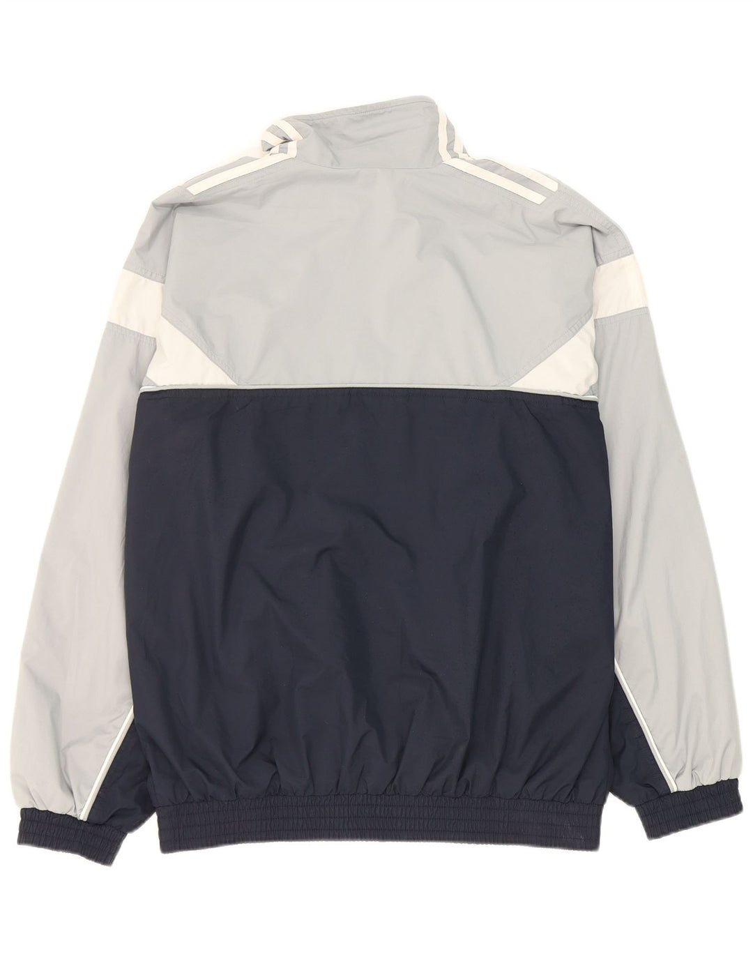 Adidas Mens Tracksuit Top Jacket UK 38/40 Medium Navy Blue Colourblock