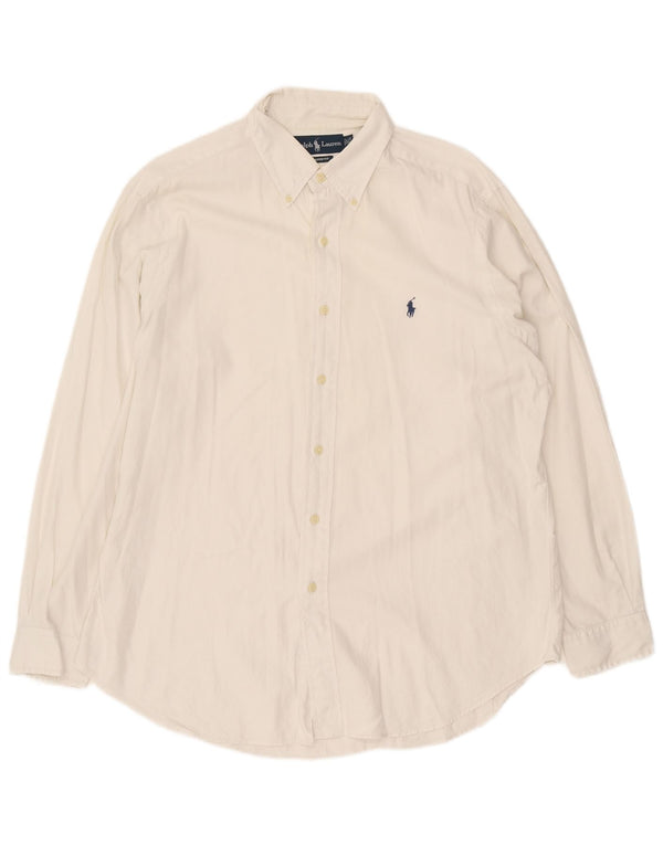 Ralph Lauren Mens Classic Fit Shirt Size 16 1/2 Large White Cotton