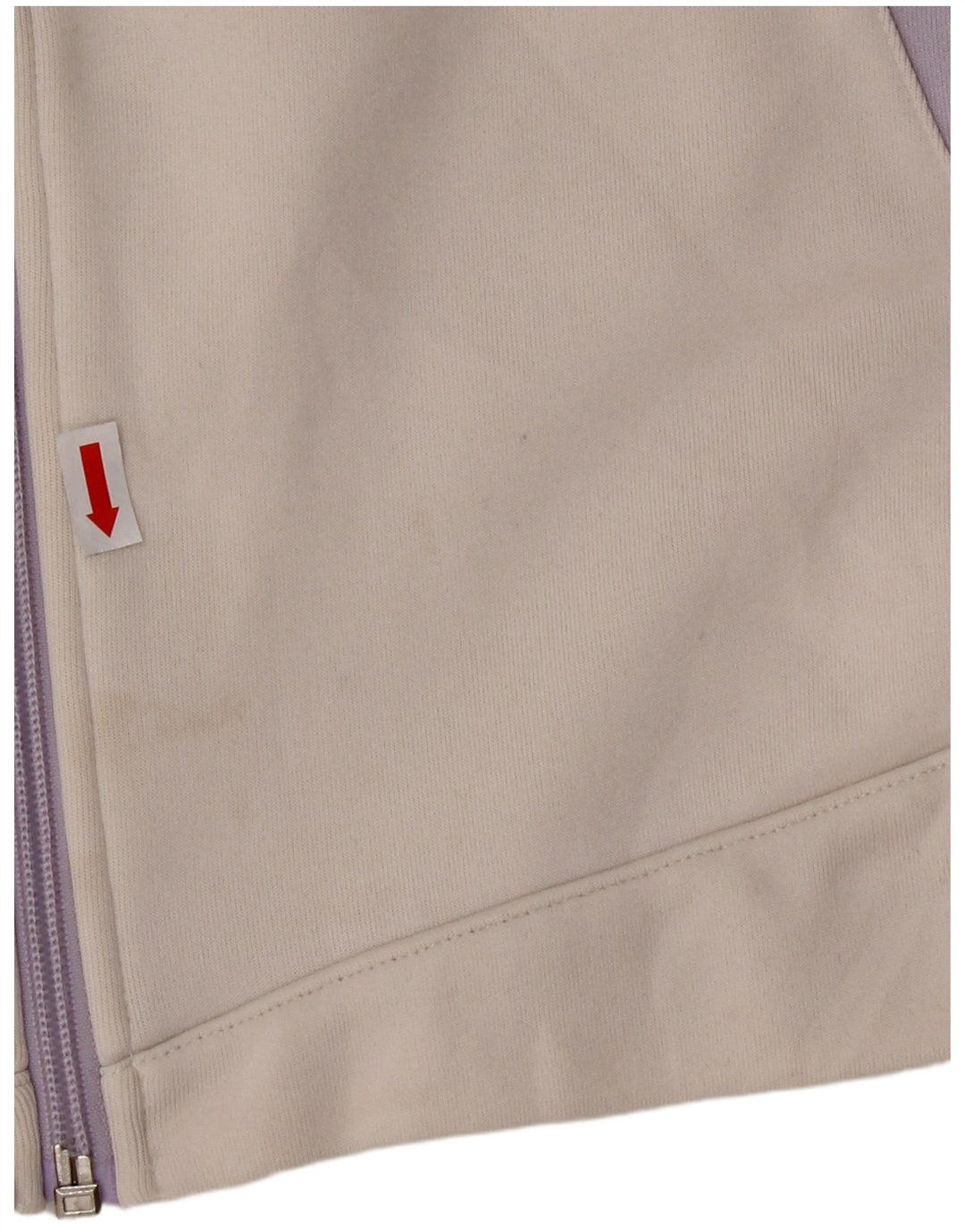 ASICS Womens Tracksuit Top Jacket UK 14 Medium White Colourblock