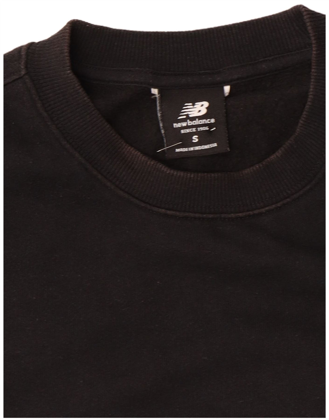 New Balance Mens Sweatshirt Jumper Small Black