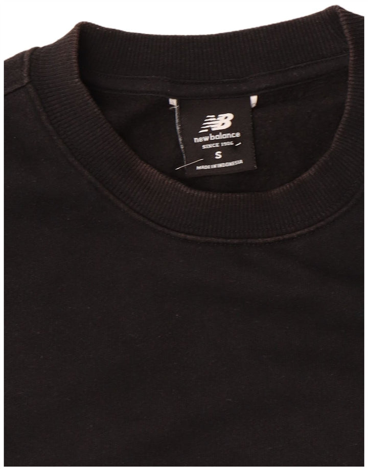 New Balance Mens Sweatshirt Jumper Small Black