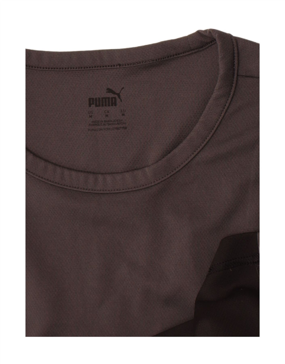 Puma Mens T-Shirt Top Medium Grey Colourblock