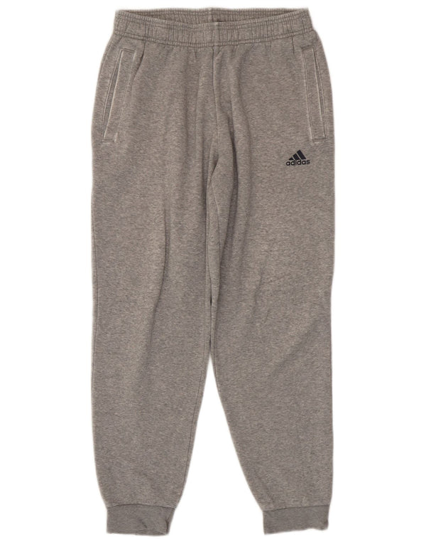 Adidas Mens Tracksuit Trousers Joggers Medium  Grey Flecked Cotton