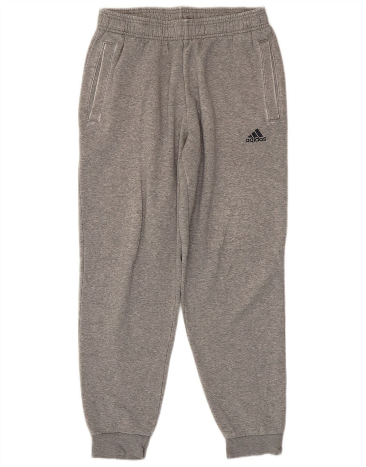 Adidas Mens Tracksuit Trousers Joggers Medium  Grey Flecked Cotton