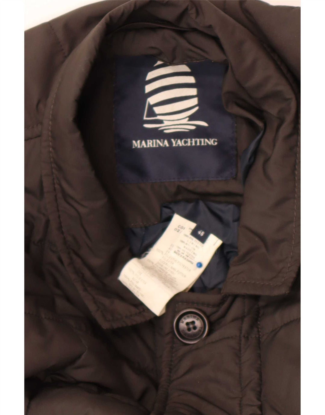 Marina Yachting Mens Padded Jacket IT 48 Medium Black Polyester