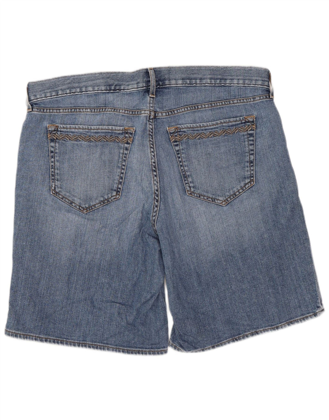 Eddie Bauer Womens Denim Shorts US 12 Large W34 Blue Cotton