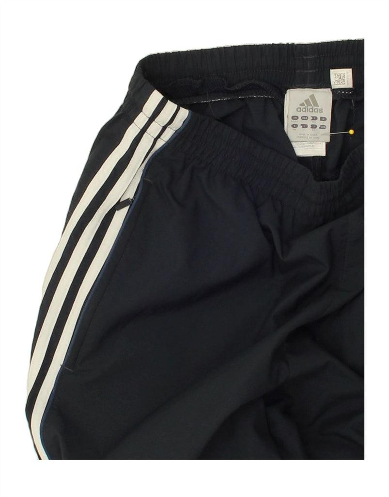 ADIDAS Mens Tracksuit Trousers Joggers UK 42/44 Large Navy Blue Polyester | Vintage Adidas | Thrift | Second-Hand Adidas | Used Clothing | Messina Hembry 