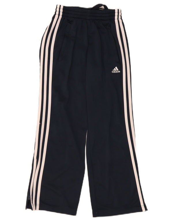 Adidas Girls Clima 365 Tracksuit Trousers 9-10 Years Navy Blue Polyester