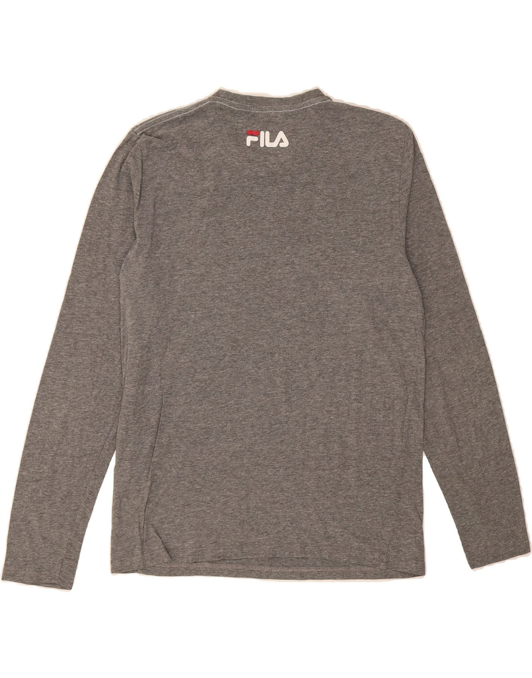 FILA Mens Graphic Top Long Sleeve Medium Grey Cotton Vintage Fila and Second-Hand Fila from Messina Hembry 