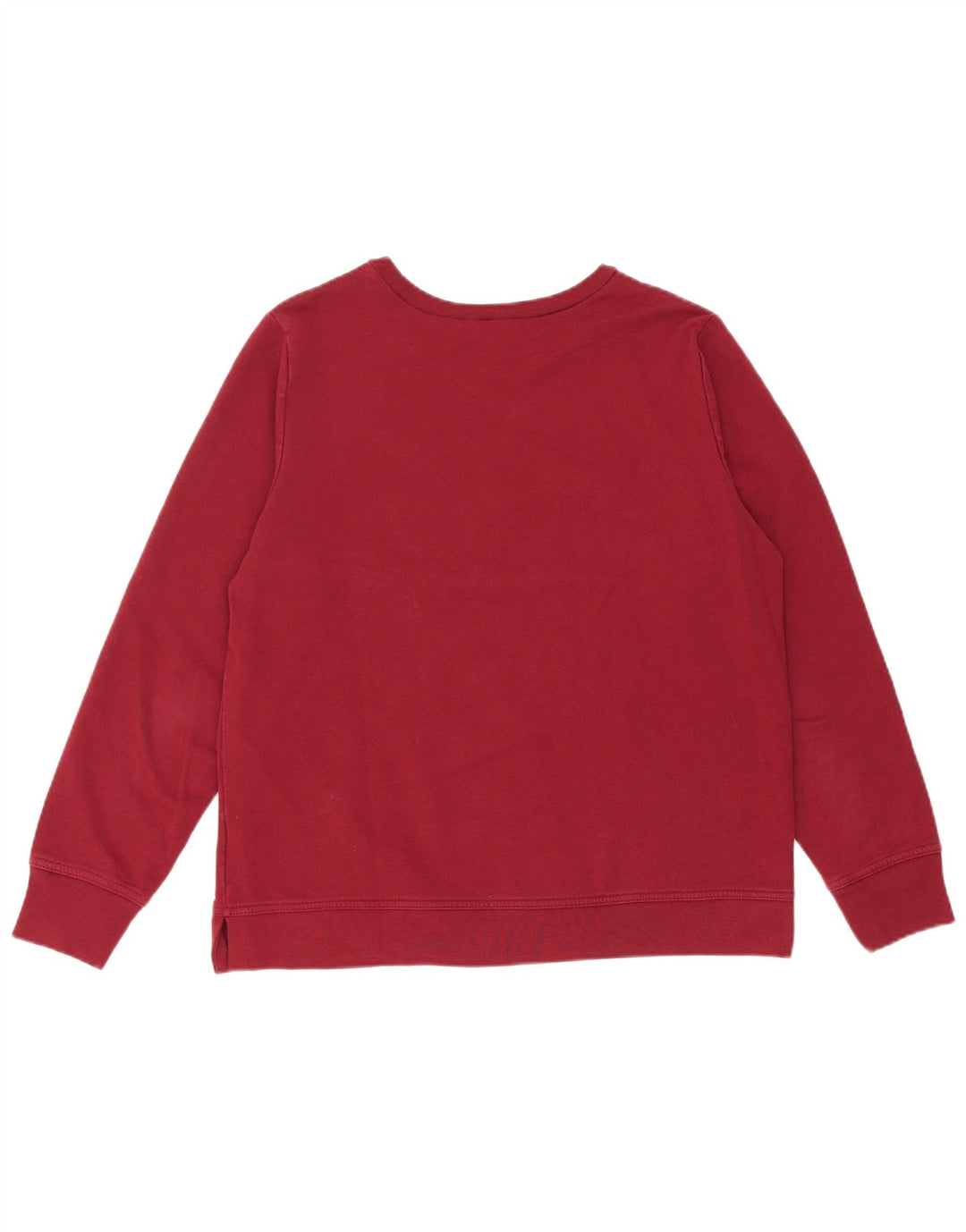 Gap Womens Graphic Sweatshirt Jumper UK 14 Medium Burgundy Cotton