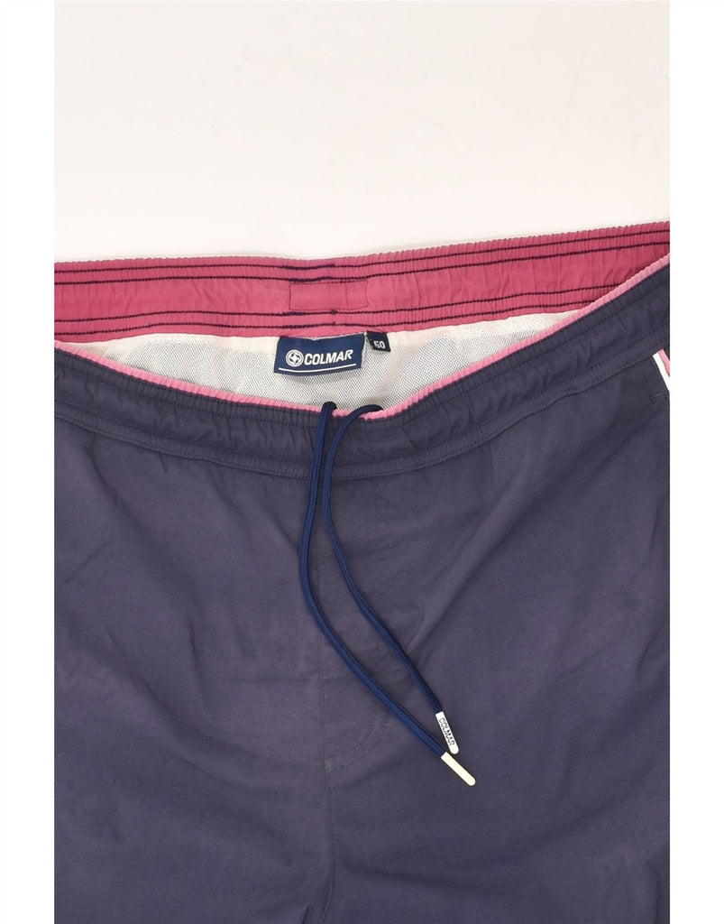 COLMAR Mens Sport Shorts IT 50 Large Navy Blue Polyester | Vintage Colmar | Thrift | Second-Hand Colmar | Used Clothing | Messina Hembry 