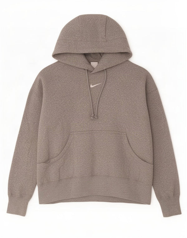 Nike Mens Hoodie Jumper Small Grey Cotton