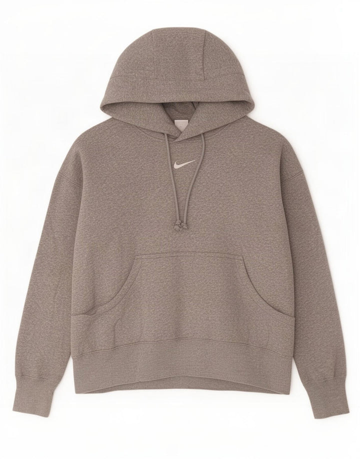 Nike Mens Hoodie Jumper Small Grey Cotton