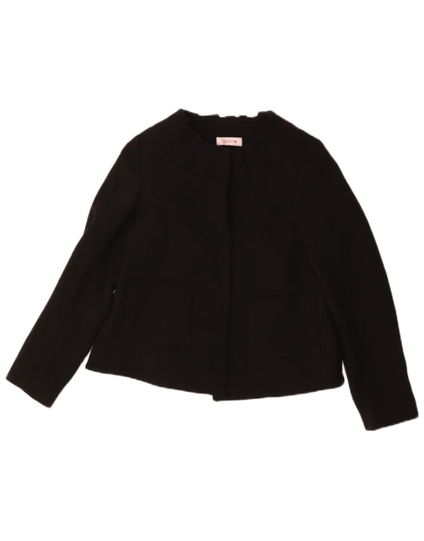 Vintage Womens Blazer Jacket IT 40 Small Black Wool