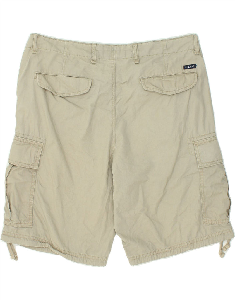 CHAPS Mens Cargo Shorts W36 Large Beige Cotton Vintage Chaps and Second-Hand Chaps from Messina Hembry 