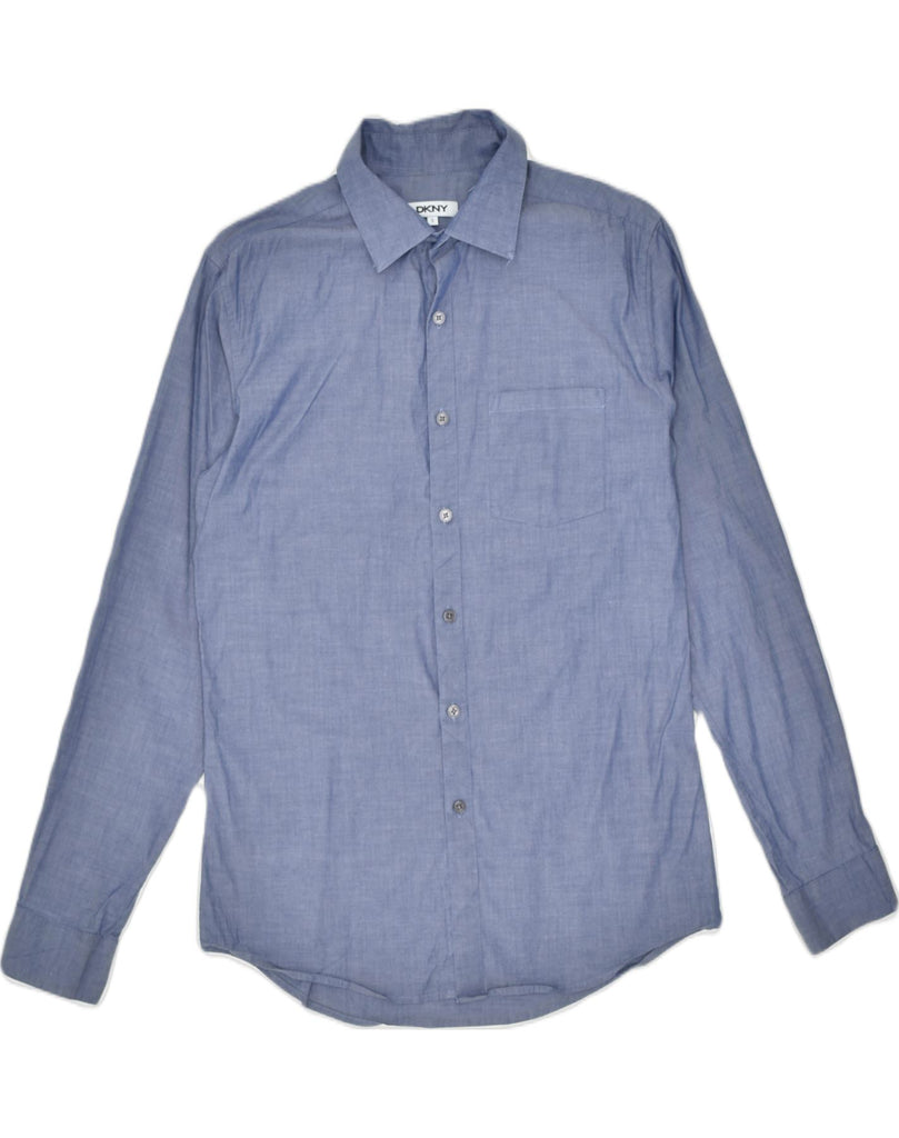 DKNY Mens Shirt Small Blue Cotton | Vintage | Thrift | Second-Hand | Used Clothing | Messina Hembry 