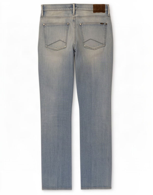 Meltin' Pot Mens Straight Jeans W34 L32 Blue Cotton